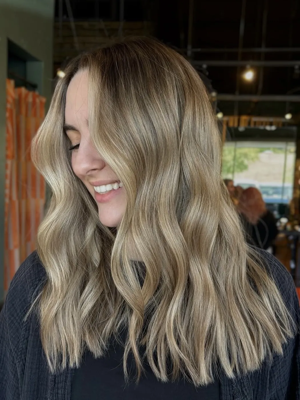Lived-in bronde with soft blonde-kissed waves